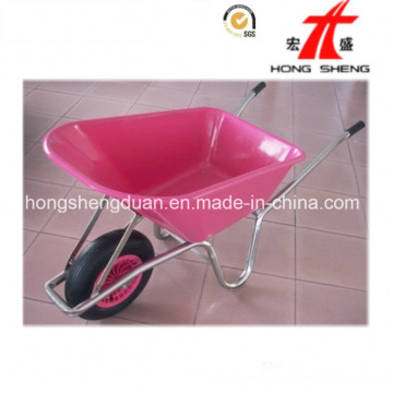 Wb6414 Chine Fournisseur de brouette rose-plastique de haute qualité